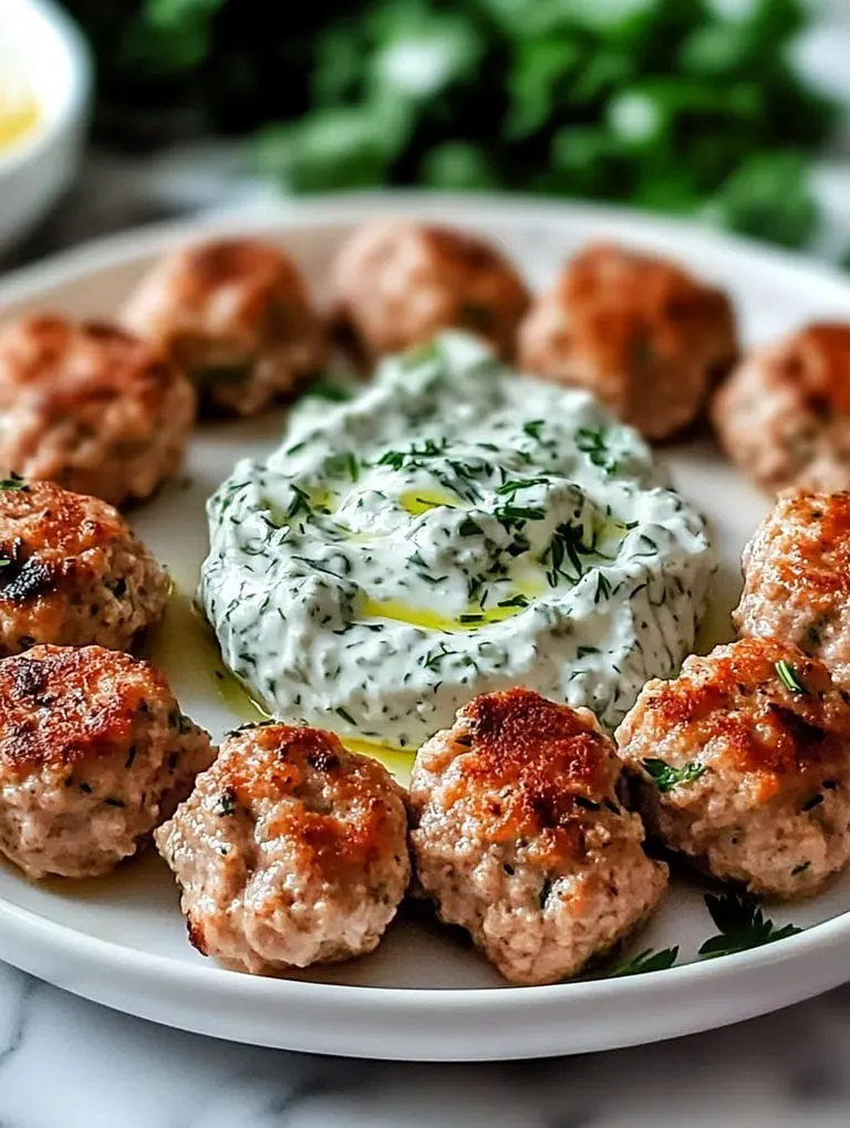 Easy Healthy Greek Turkey Meatballs