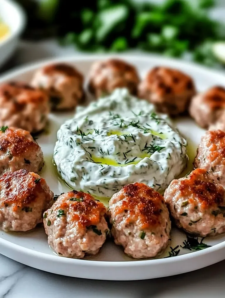 Healthy Greek Turkey Meatballs Recipe