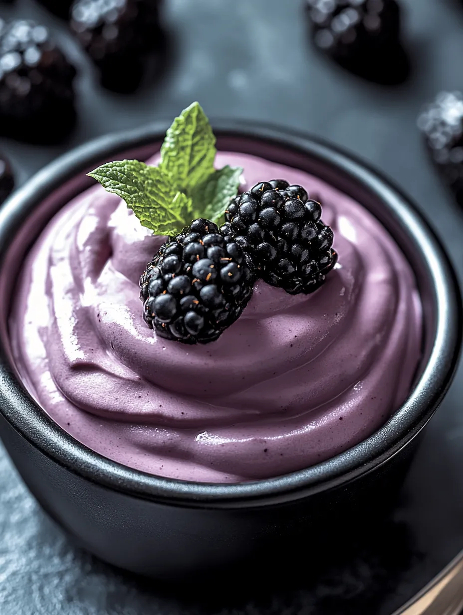 Easy Blackberry Mousse