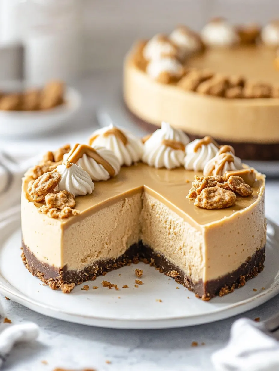 A slice of cake with white icing and nuts on top.