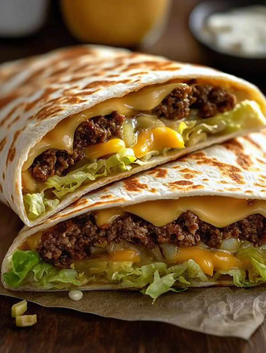 Two delicious burritos with cheese and meat, ready to be eaten.