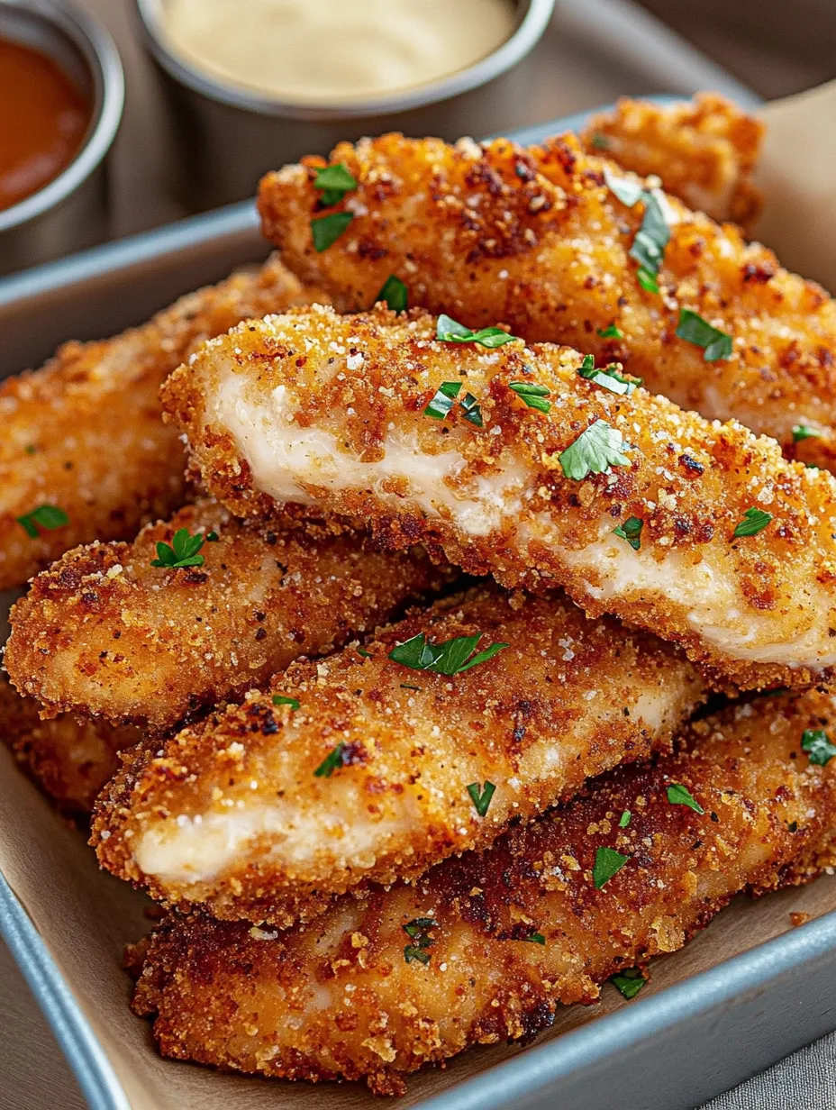 A plate of breaded chicken wings with parsley garnish.