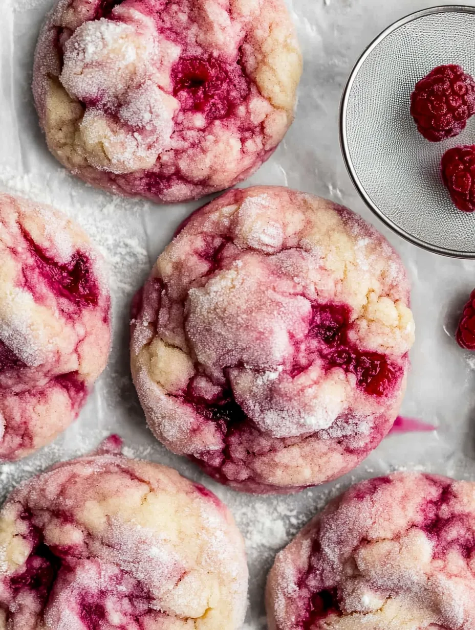 A plate of cookies with raspberry jam on top.