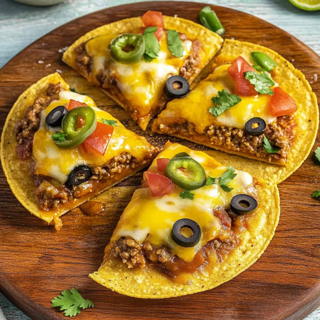 A plate of Mexican food with a slice of pizza on it.