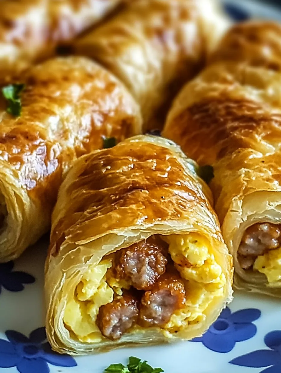 A plate of food with a sausage roll and eggs.