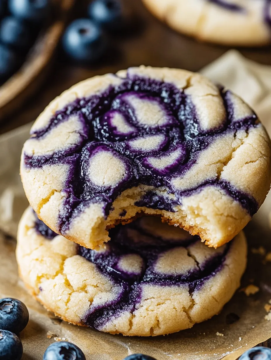 A blueberry cookie with purple icing.