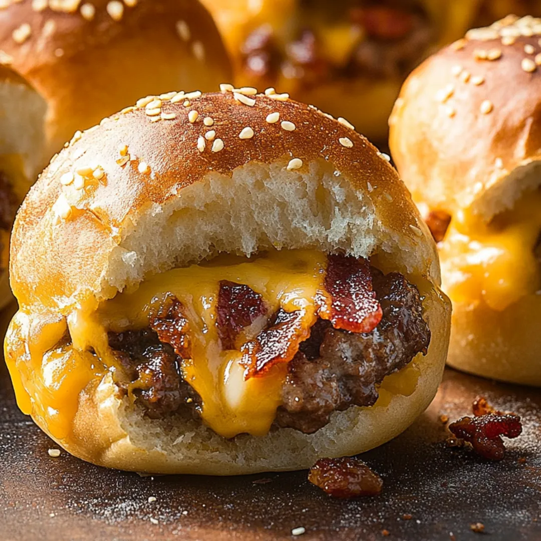 A delicious burger with cheese and bacon on a bun.