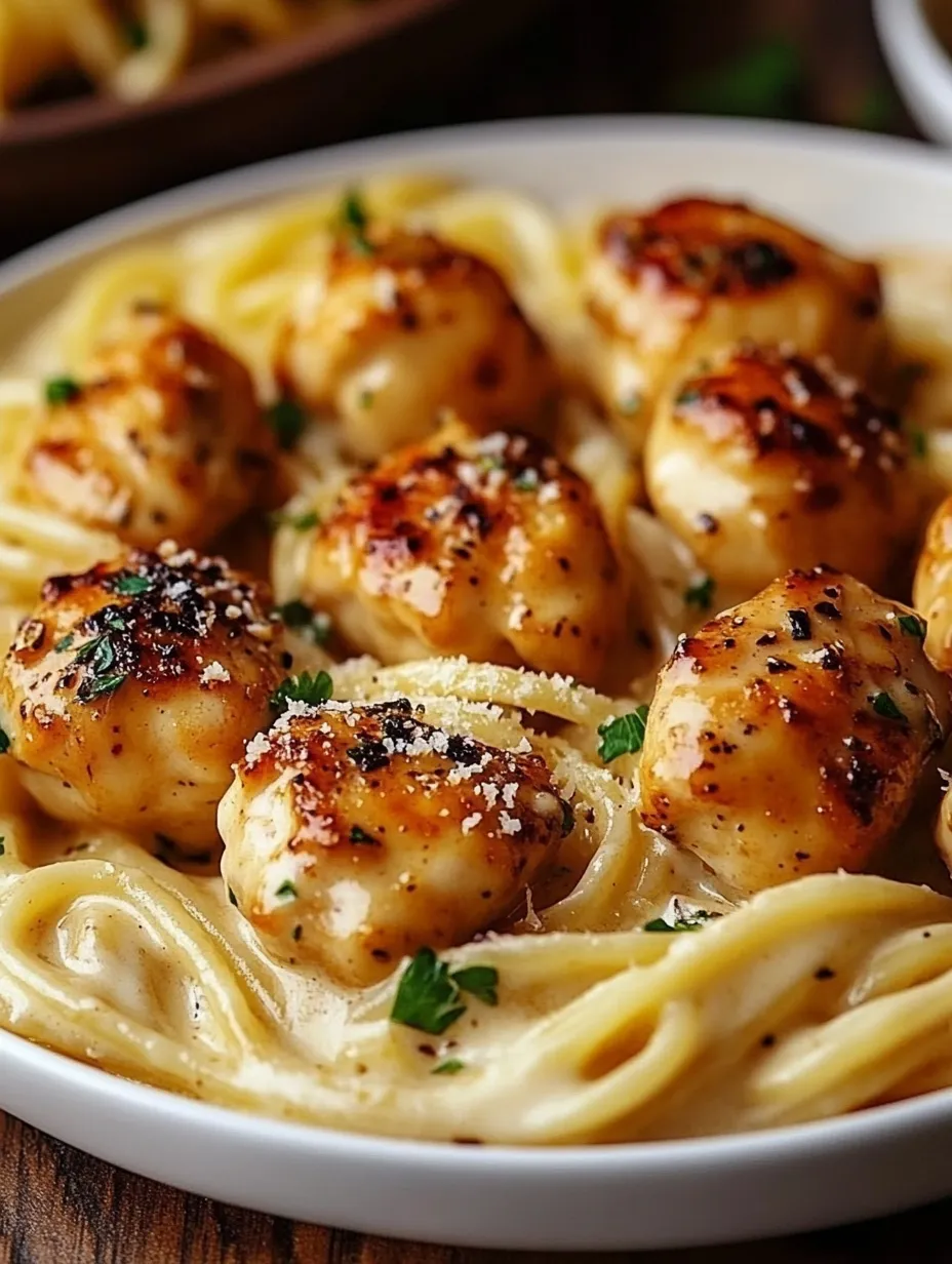 A bowl of pasta with shrimp and cheese on top.