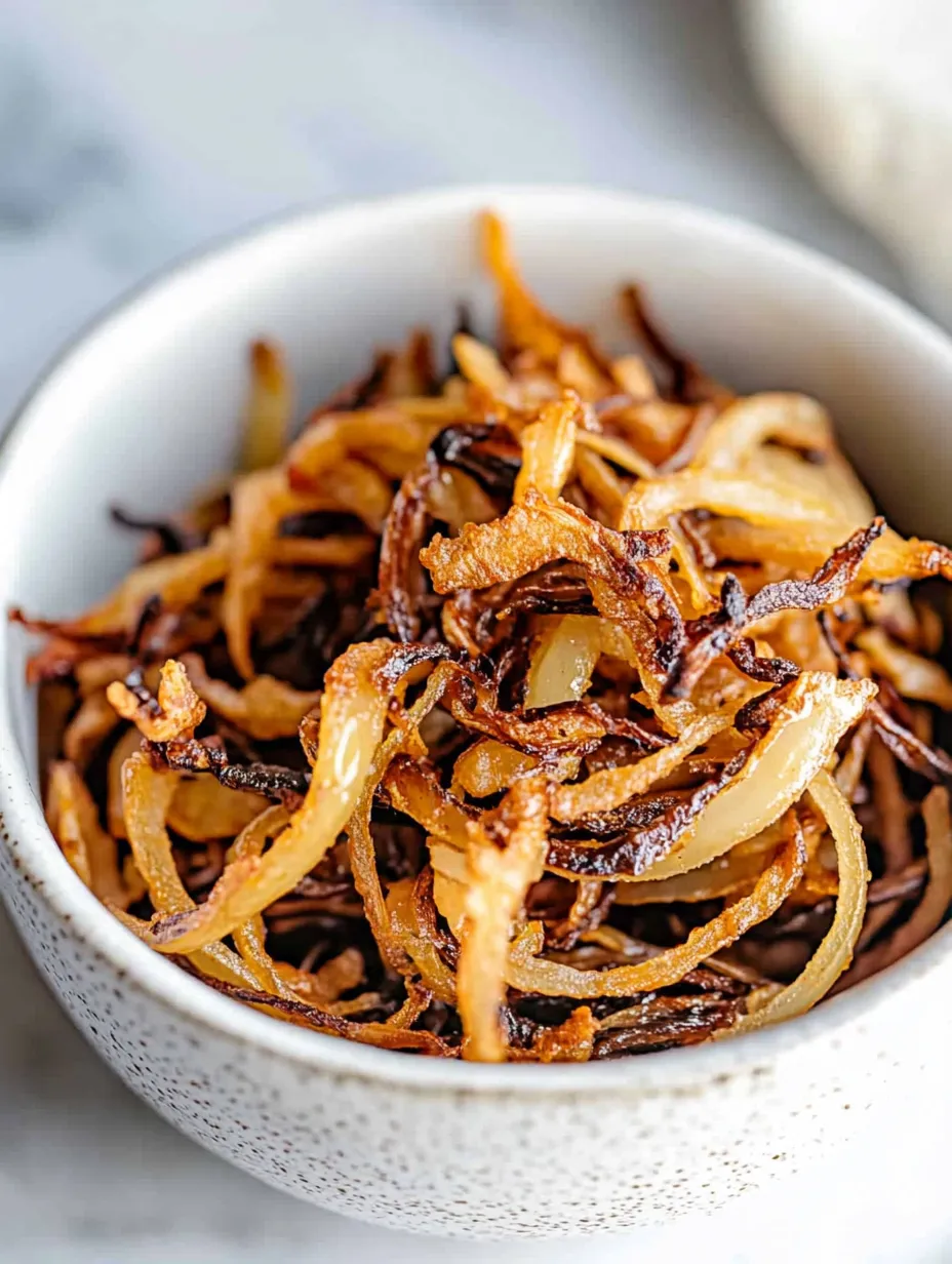 A bowl of onion rings is placed on a table.