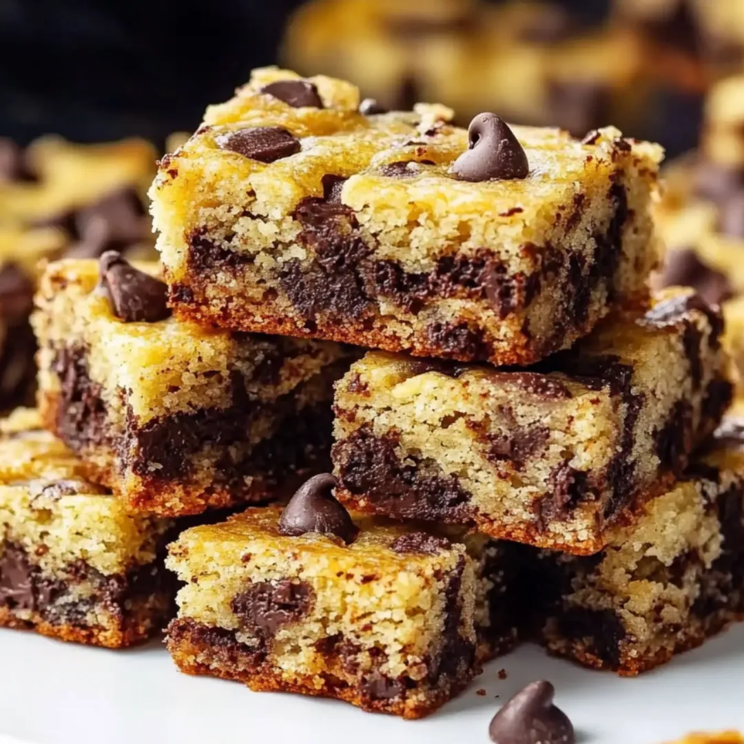 A stack of chocolate chip cookies on a plate.