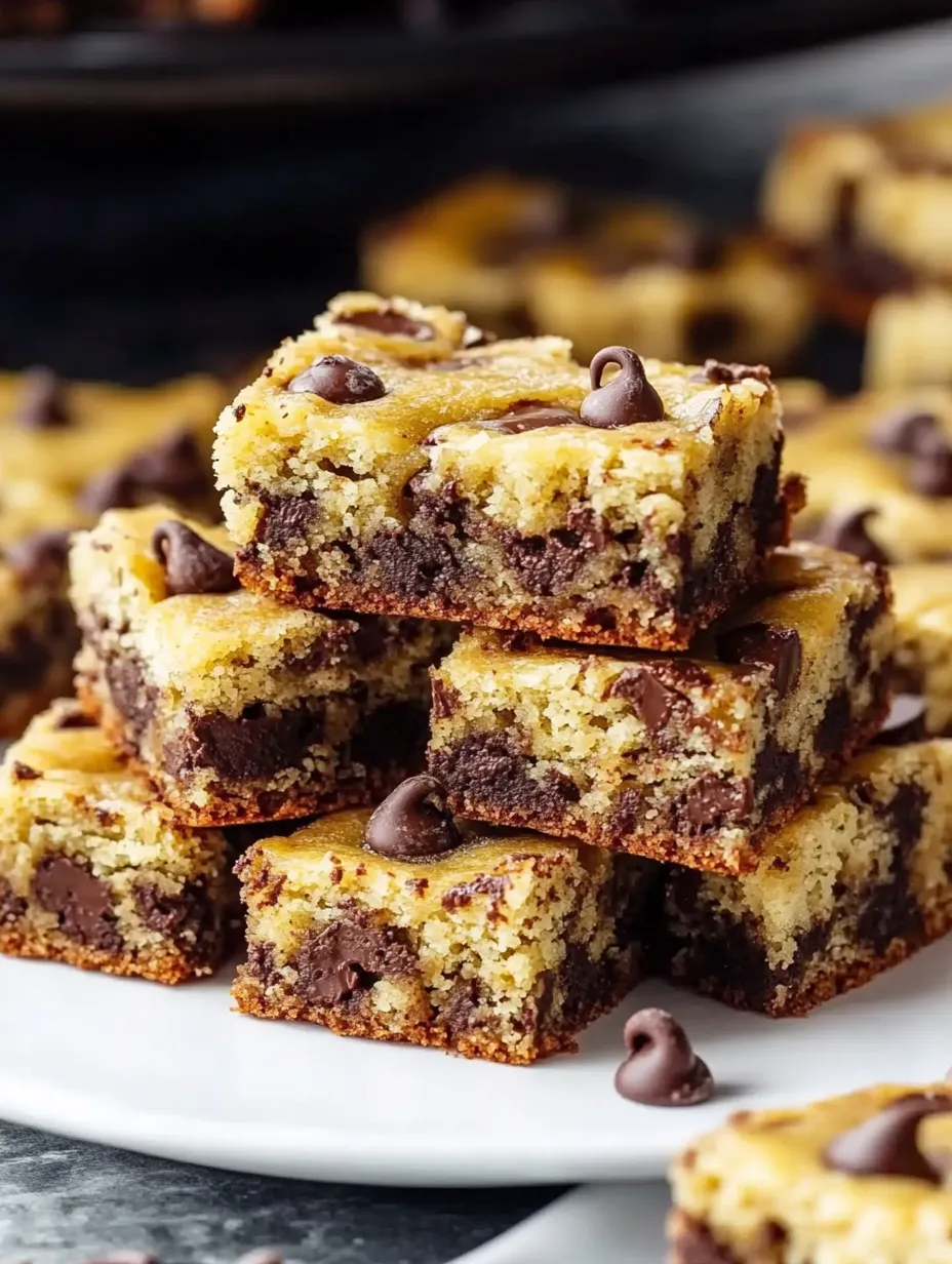 A stack of chocolate chip cookies on a plate.