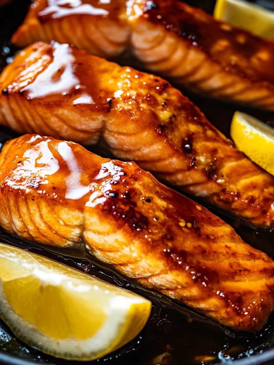 A close-up of a piece of fish with a lemon wedge on top.