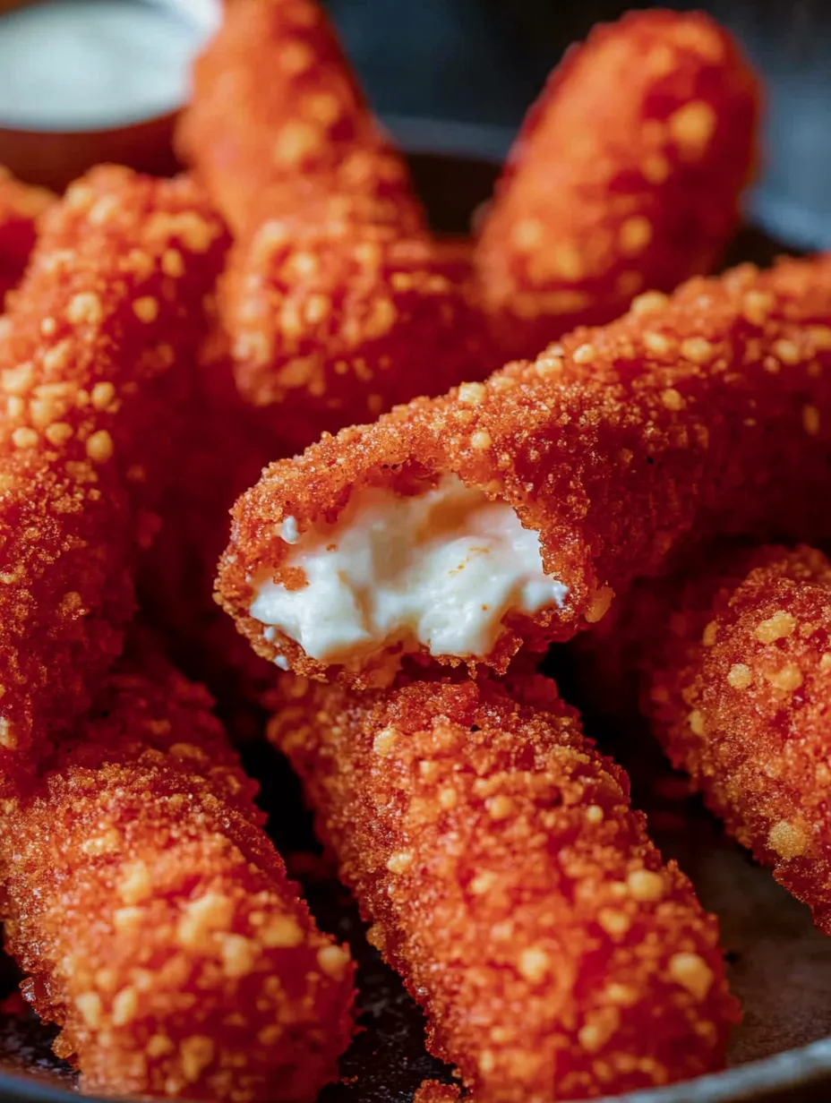 A plate of orange food with white cheese on top.