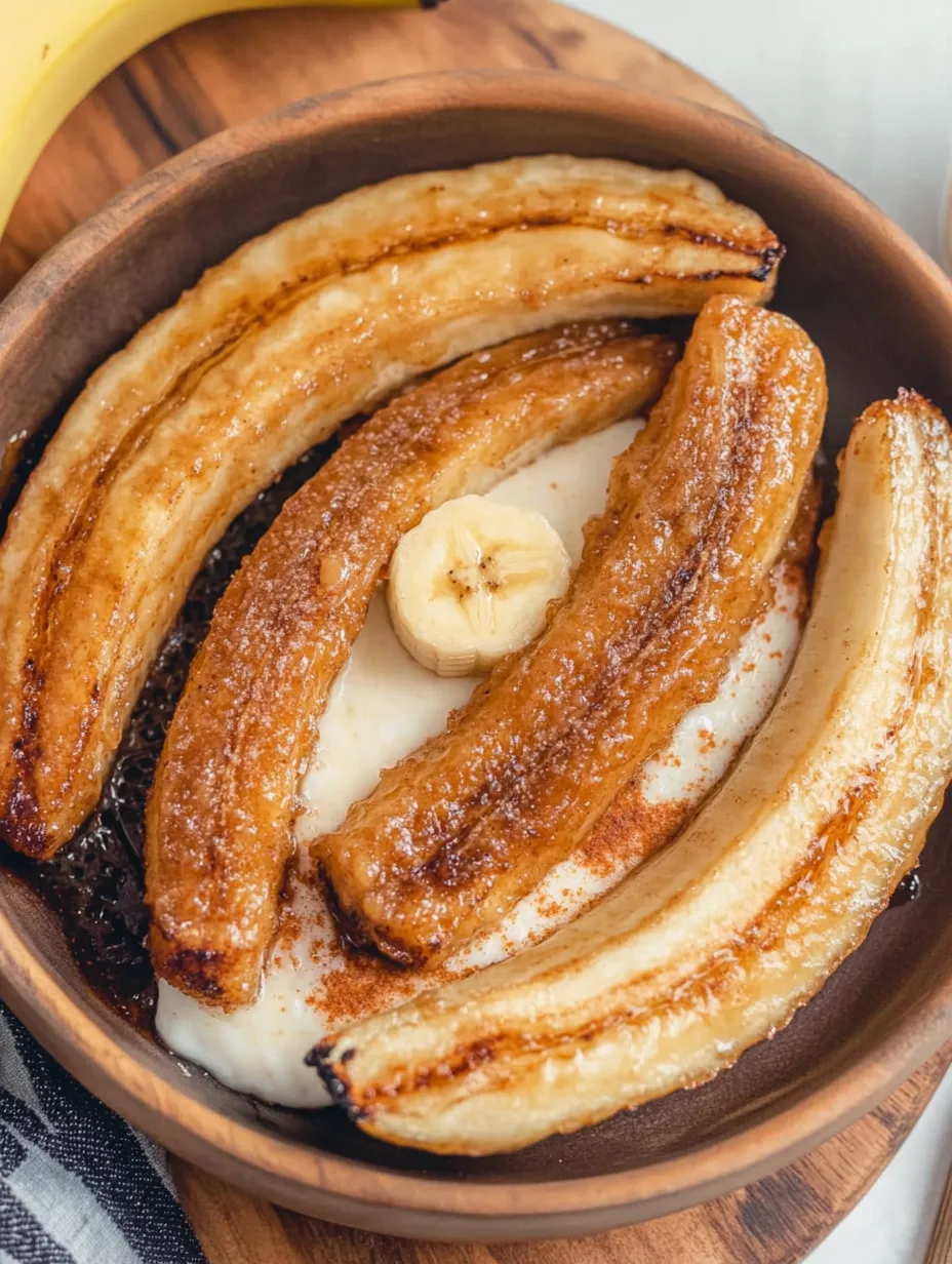 A bowl of food with a banana in the middle.