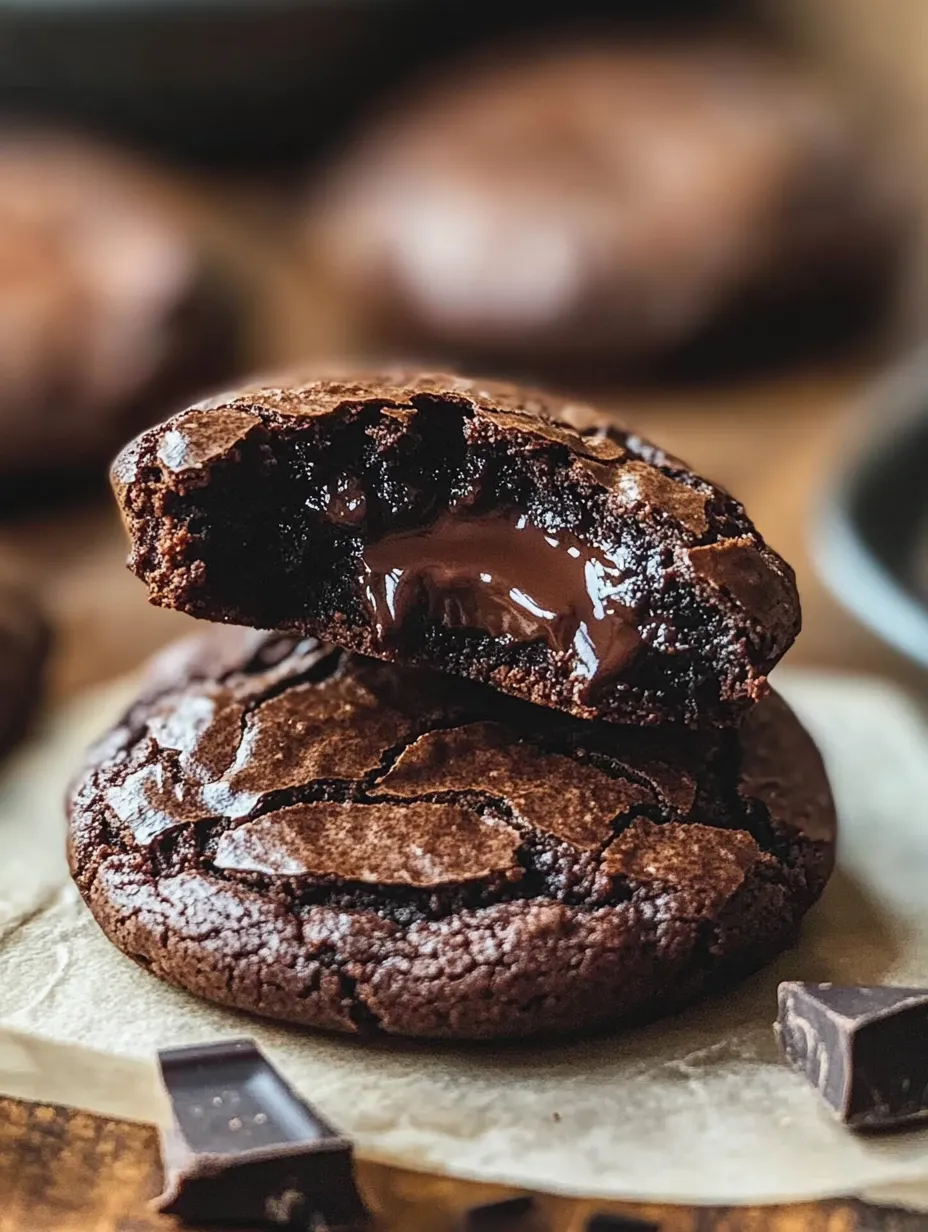 A chocolate chip cookie with chocolate drizzled on top.