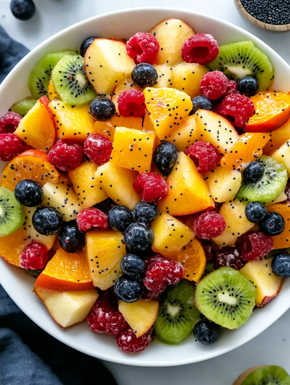 A bowl of fruit with kiwi, blueberries, and raspberries.