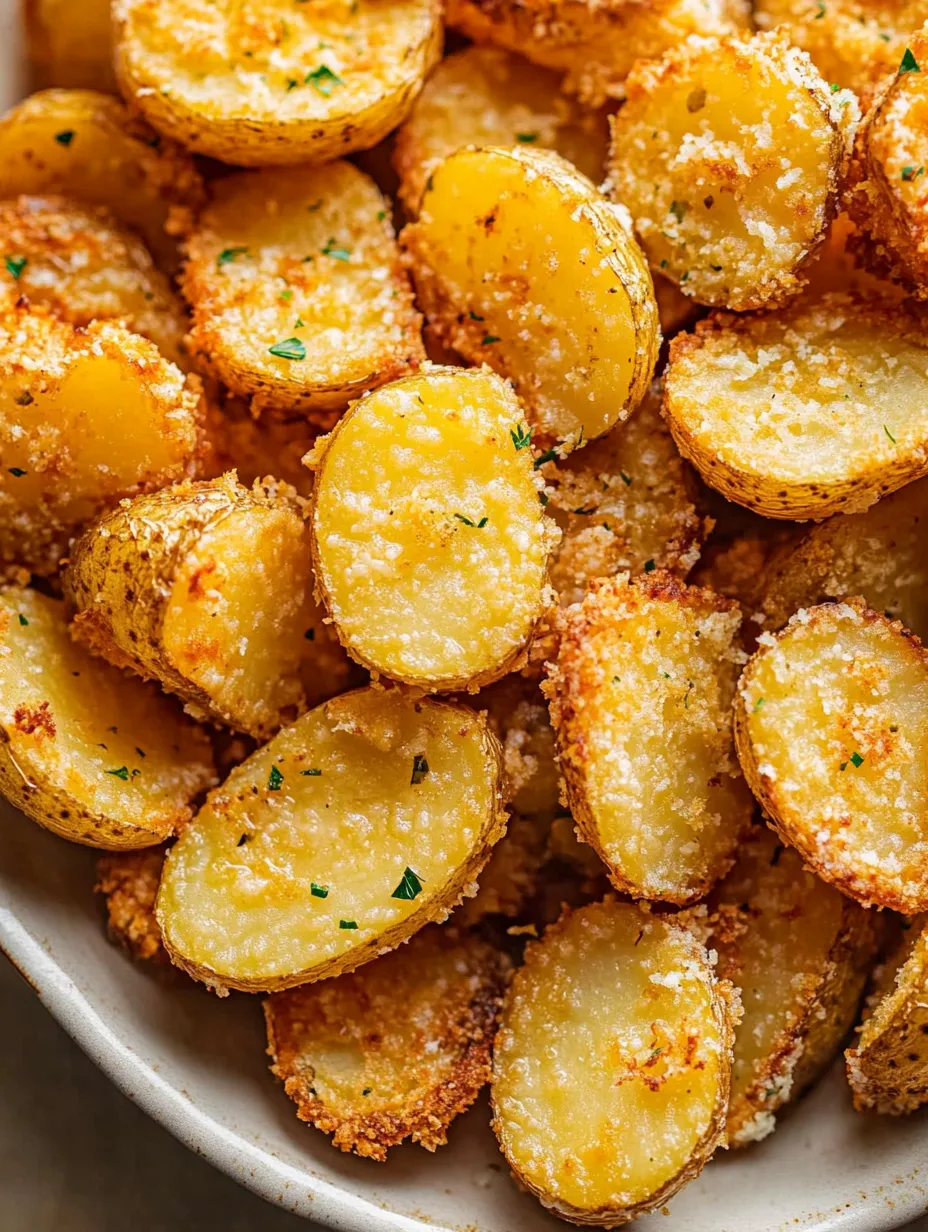 A bowl of fried potatoes with seasoning.