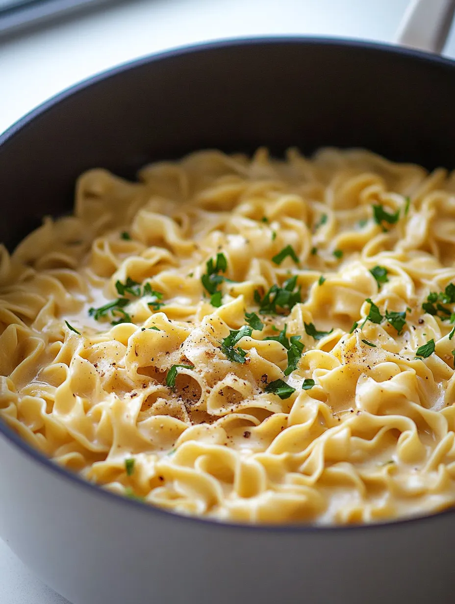 A bowl of pasta with cheese and herbs.