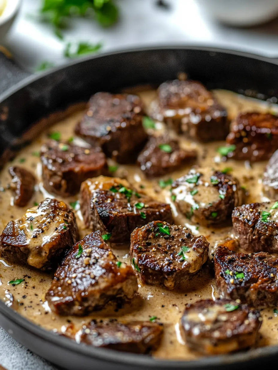 A delicious stew of meat and vegetables in a black pot.