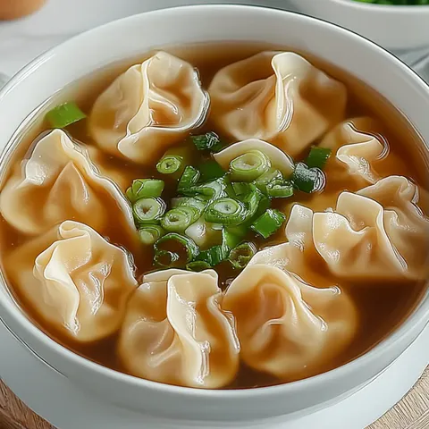 A bowl of soup with vegetables and dumplings.