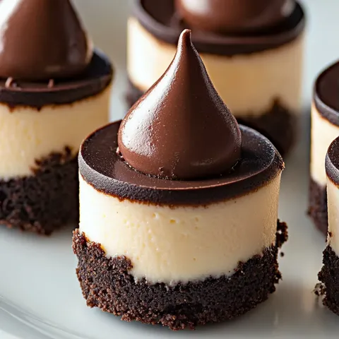 Chocolate and vanilla desserts with chocolate drizzles.