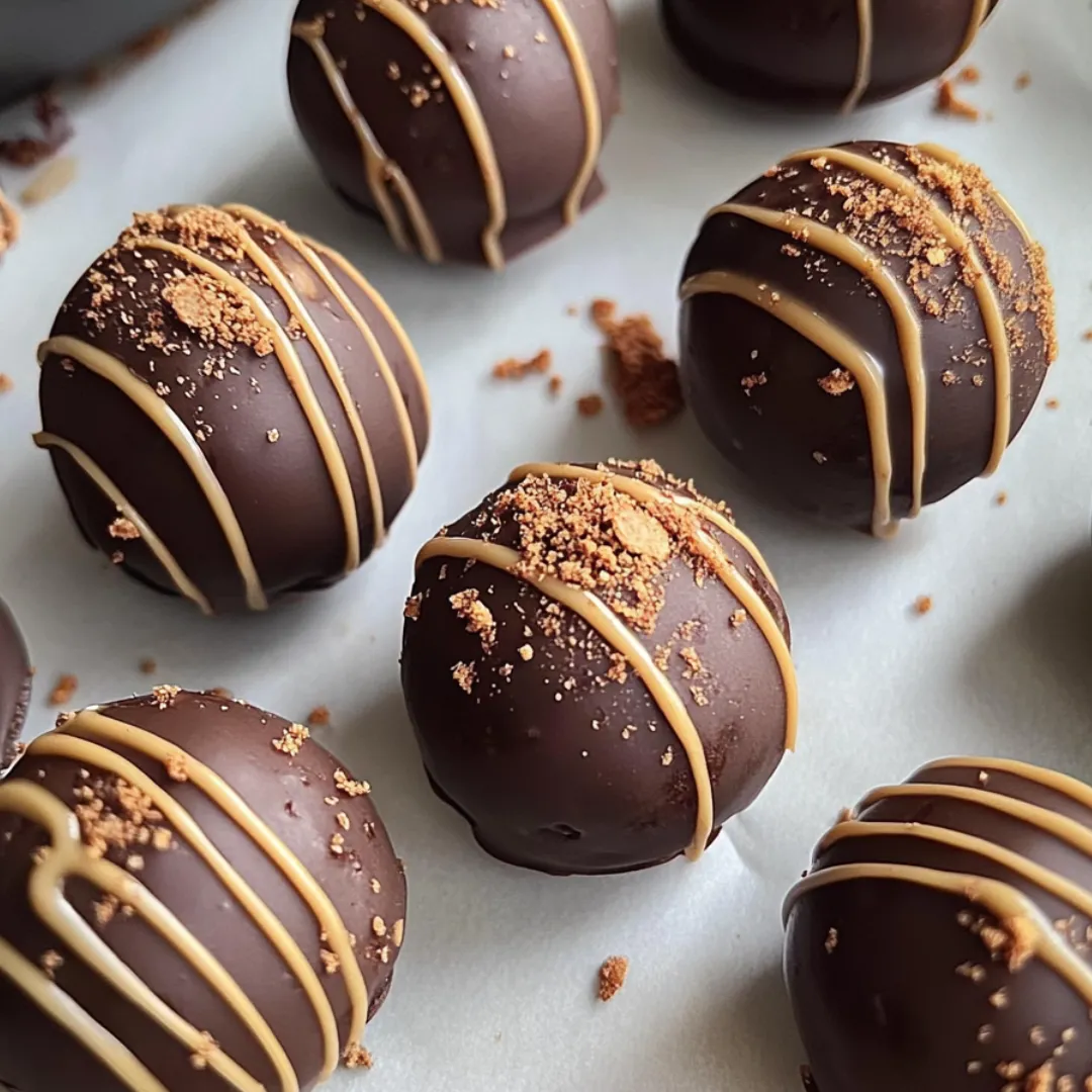 A plate of chocolate covered marshmallows.