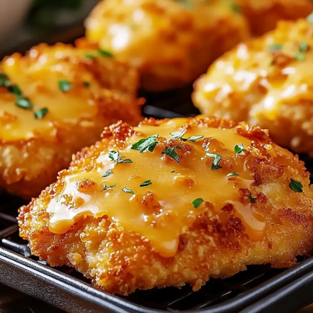 A plate of fried food with cheese on top.