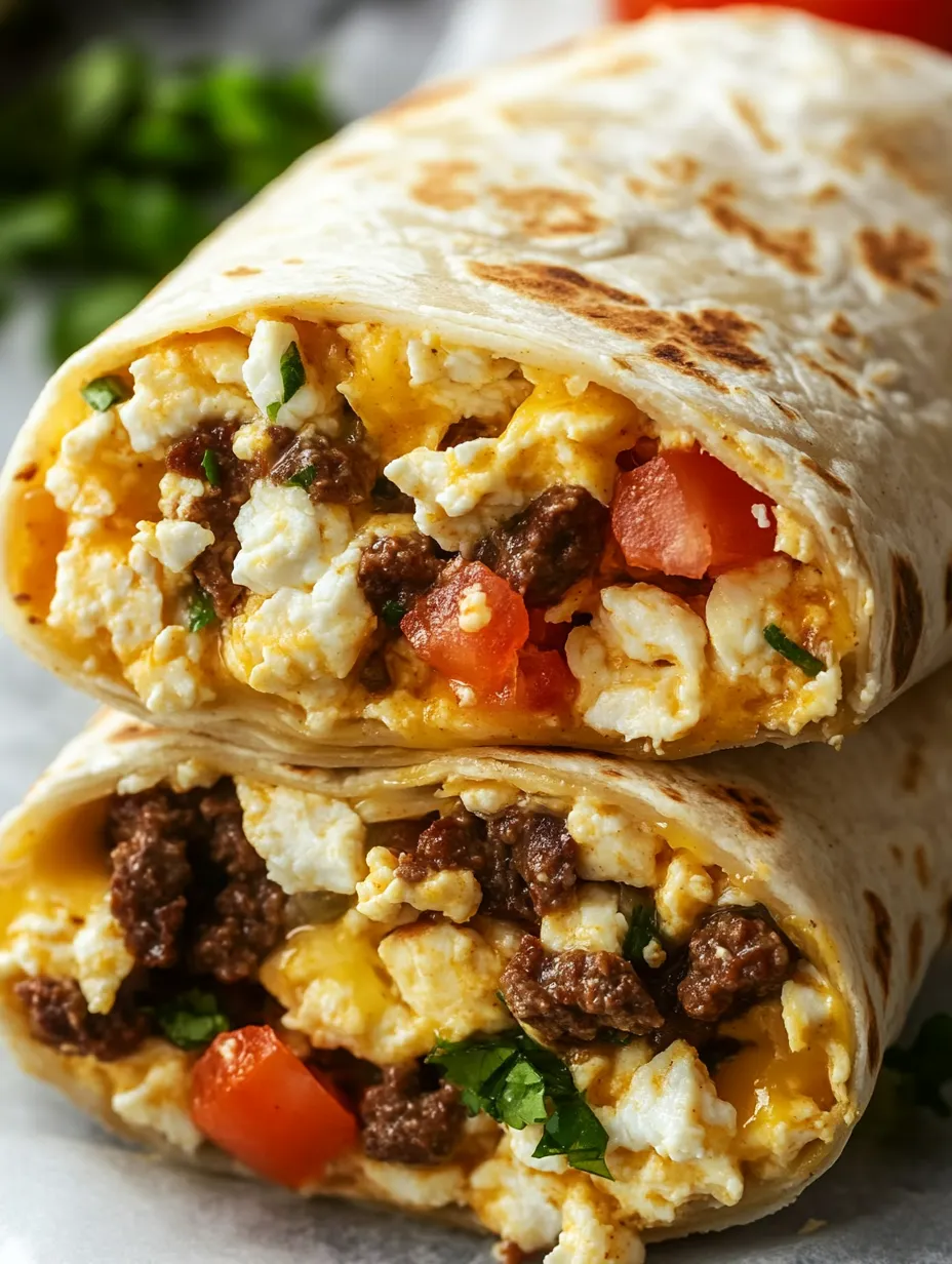 A delicious burrito filled with meat, cheese, and tomatoes.