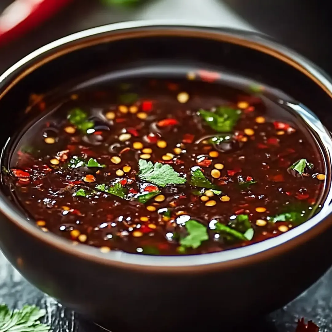 A bowl of chili with green peppers.