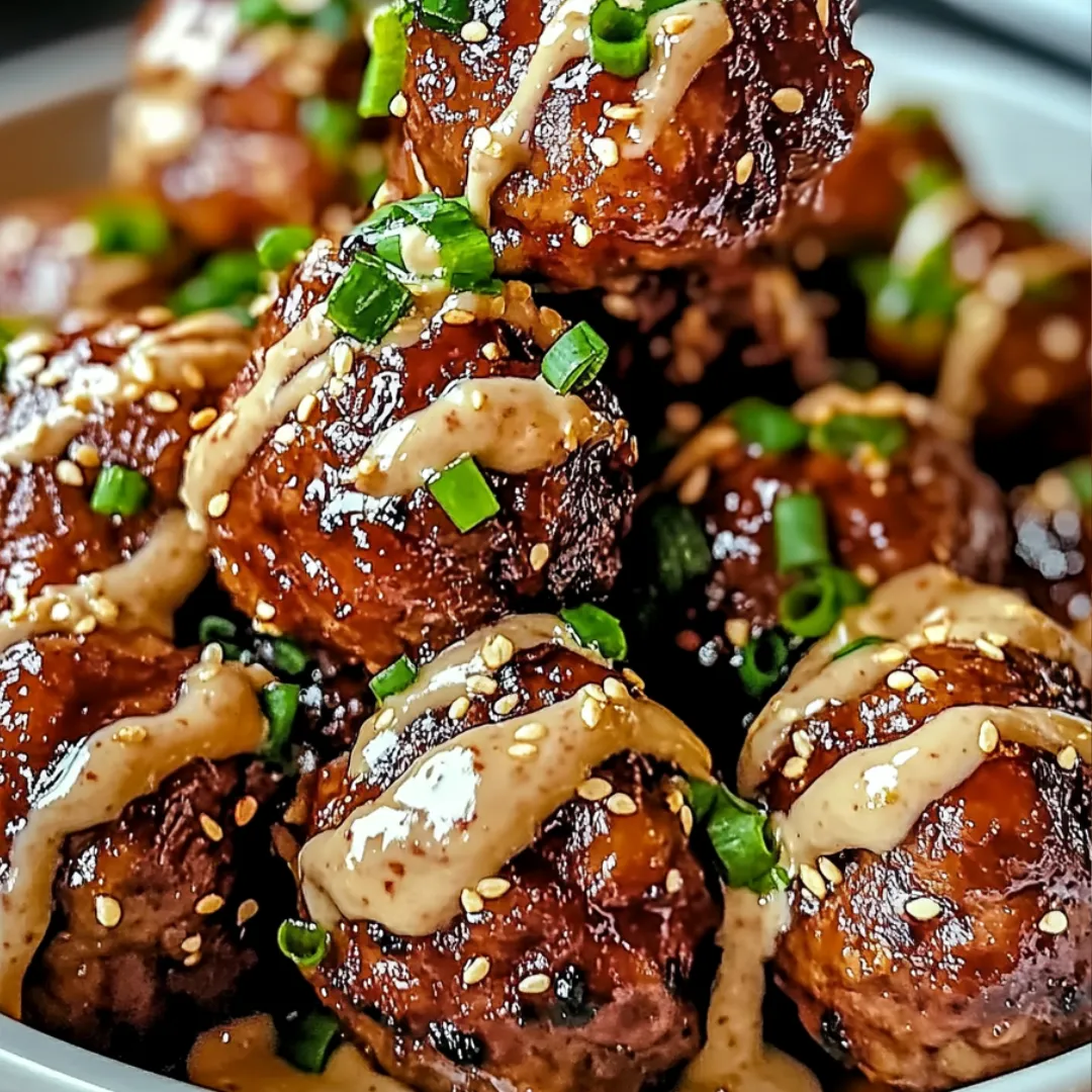 A bowl of meatballs with sauce.
