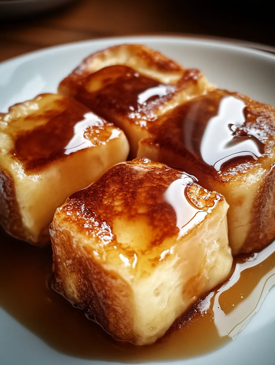A plate of food with syrup drizzled over it.