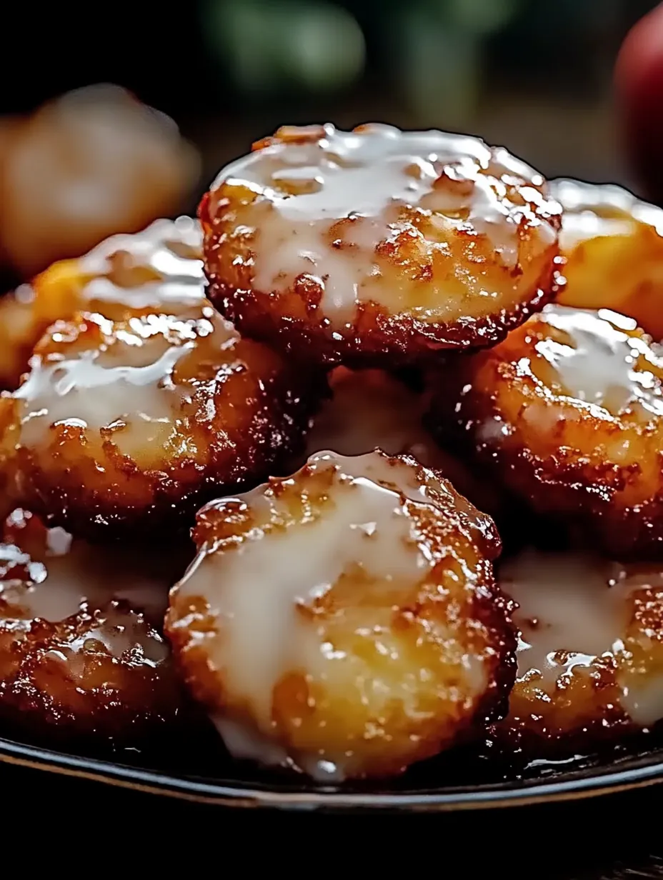 A plate of donuts with icing.