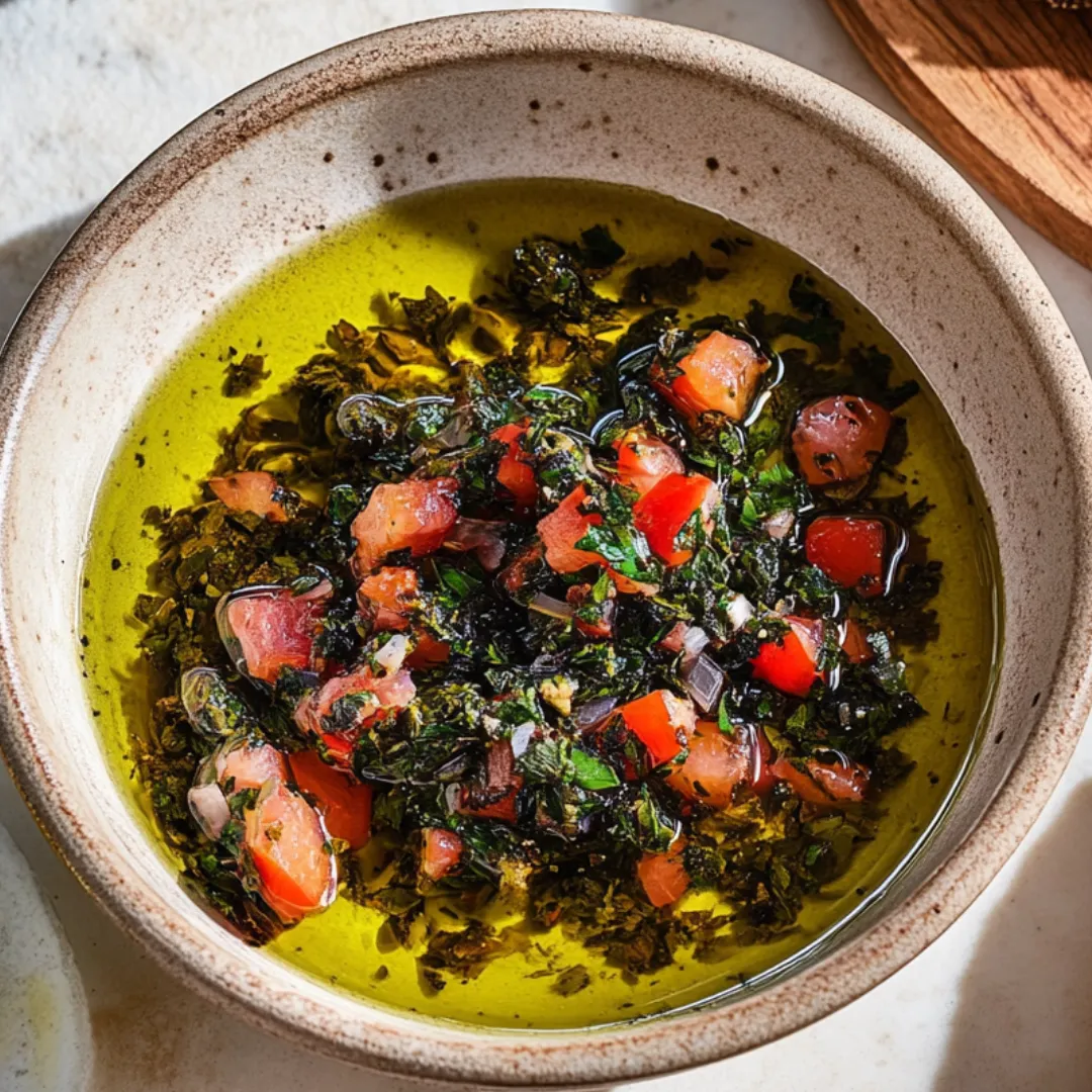 A bowl of food with tomatoes and greens.