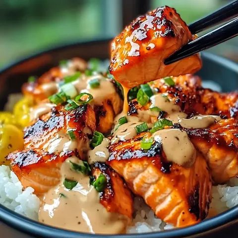 A bowl of food with chopsticks in it.