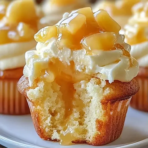 A cupcake with a bite taken out of it.