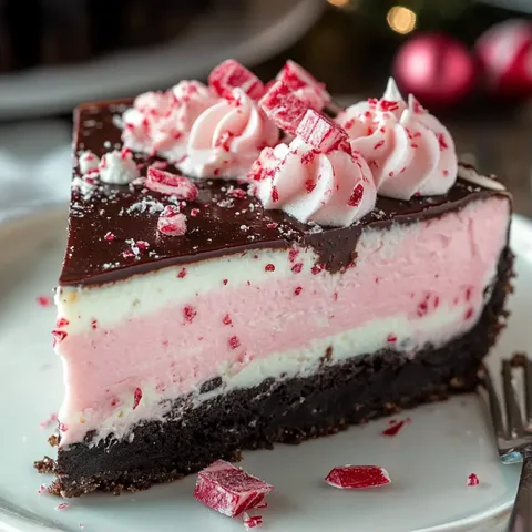 A slice of chocolate cake with red sprinkles.