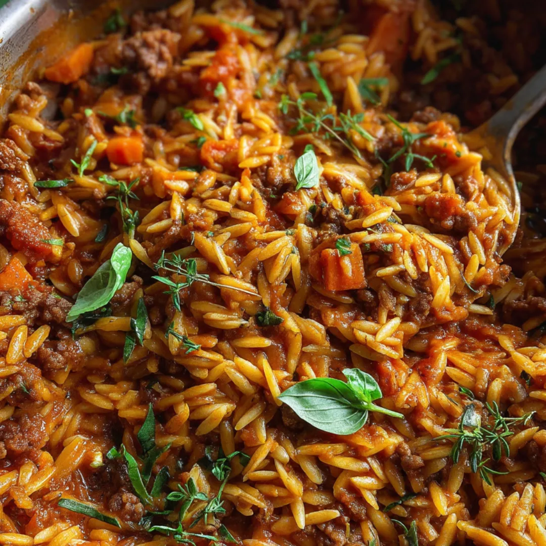 A bowl of rice with meat and vegetables.