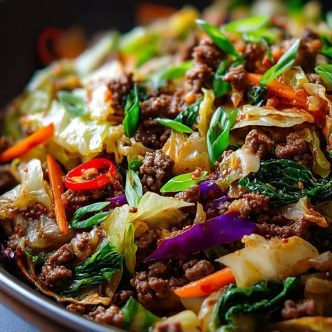 A bowl of meat and vegetables.