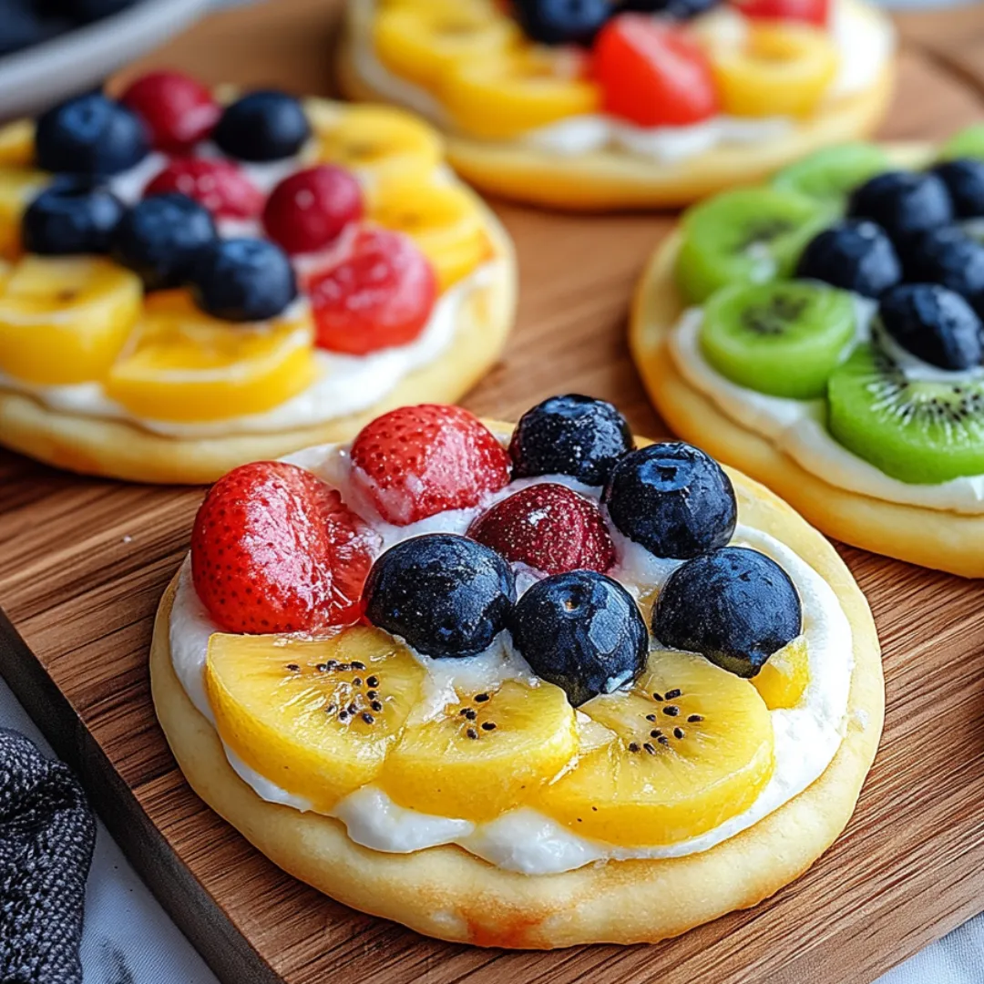 A plate of fruit and yogurt covered cookies.