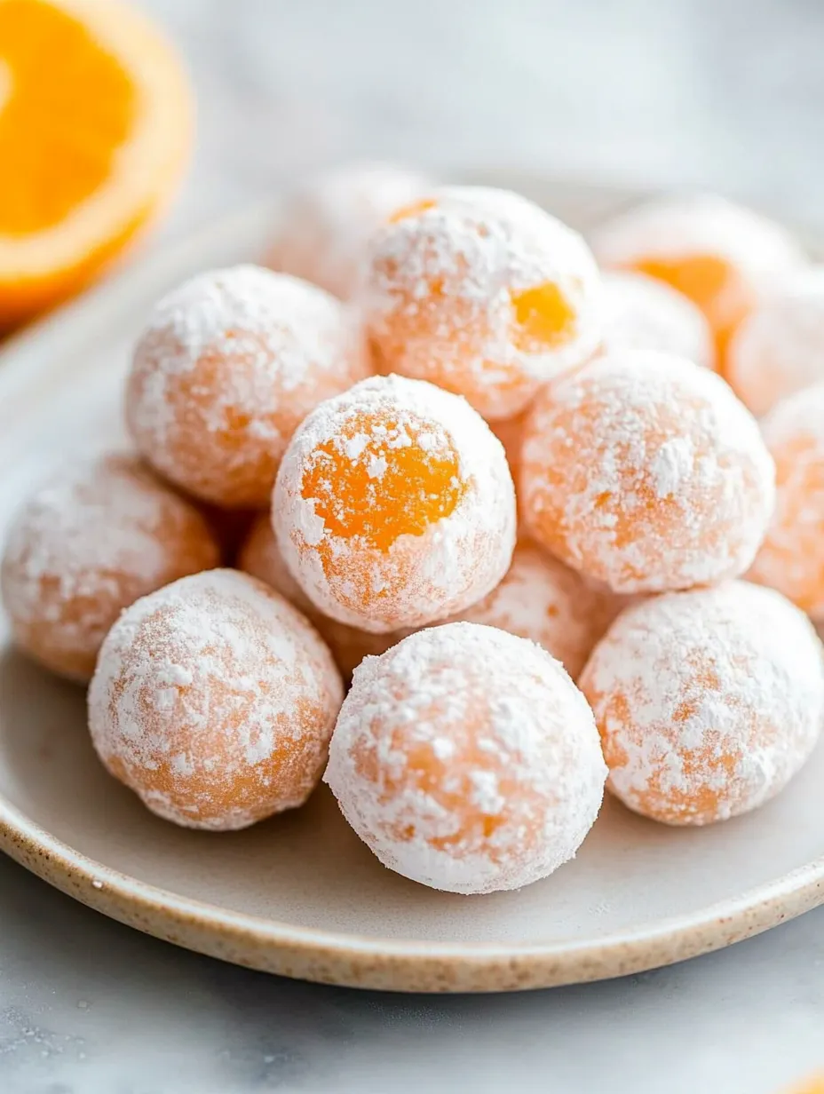 A plate of orange and white food.