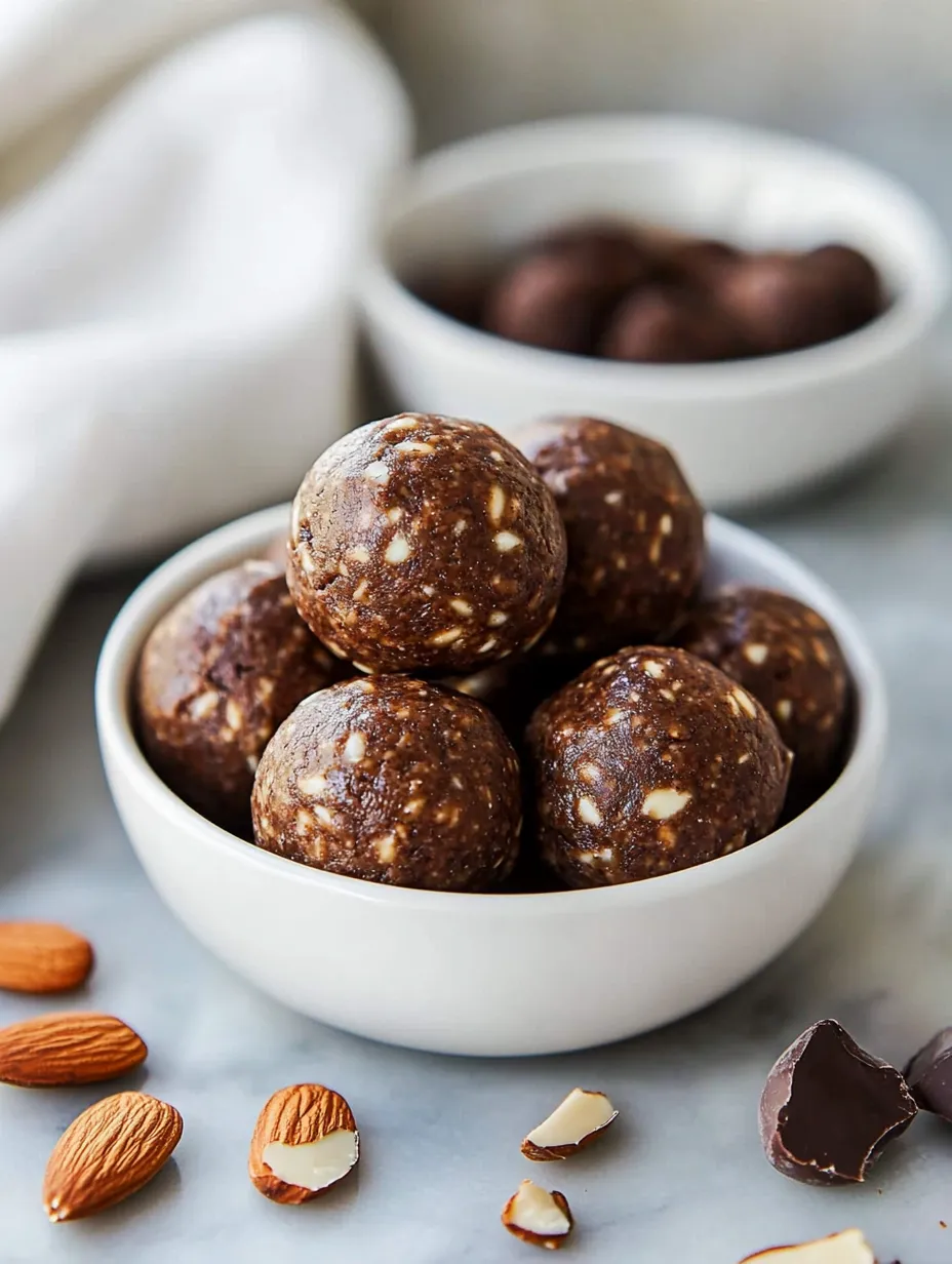 A bowl of chocolate covered almonds.