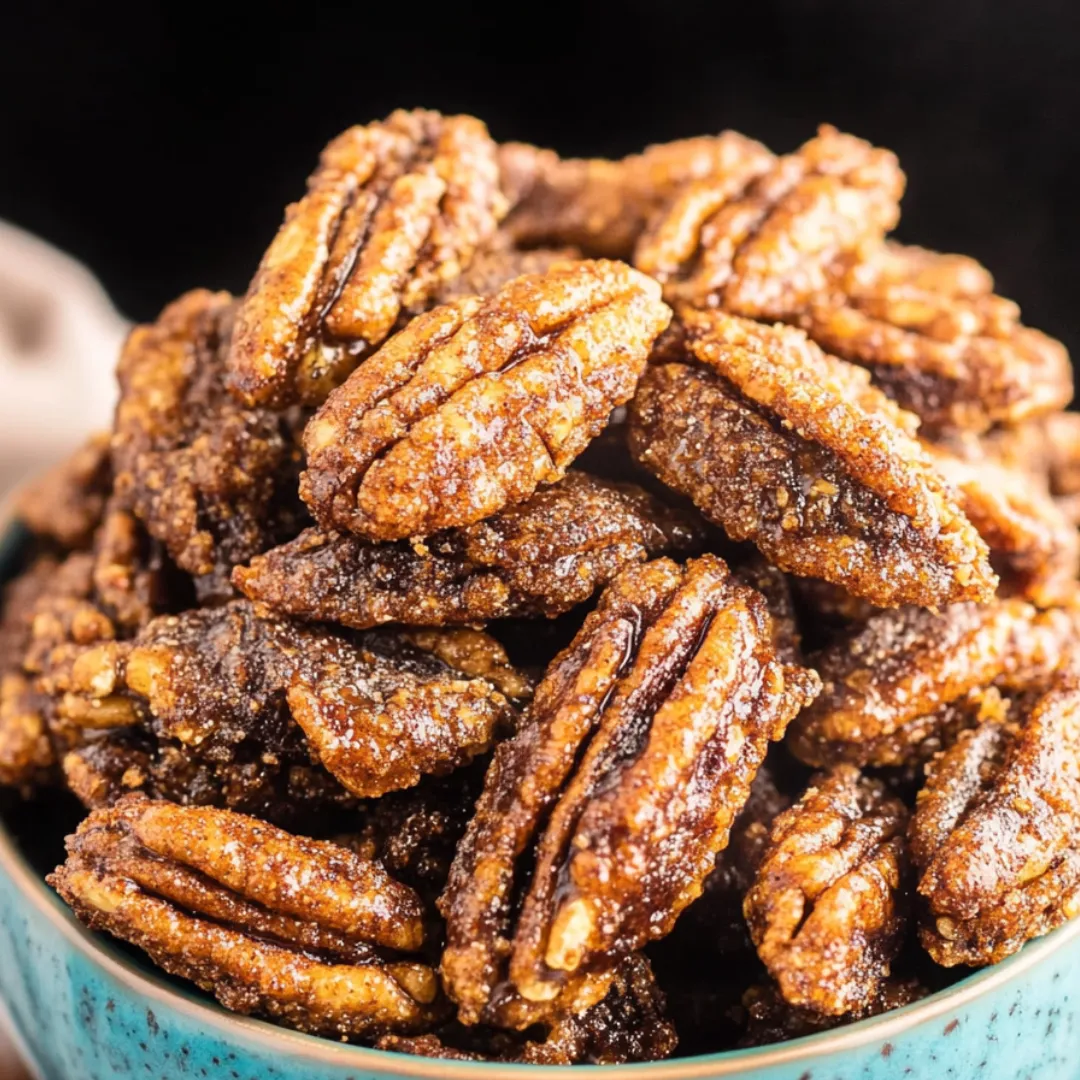 A bowl of pecans.
