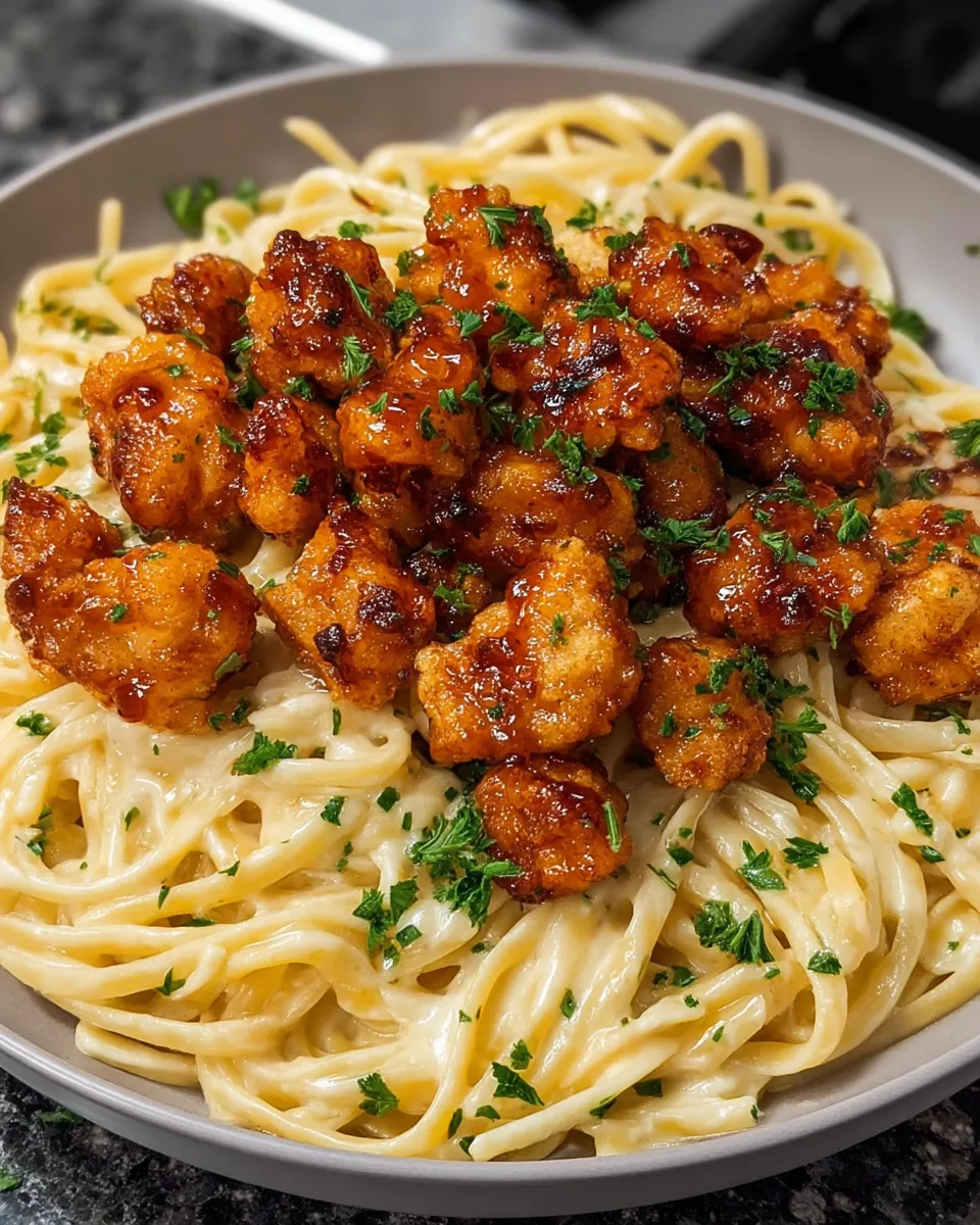 Easy Honey Pepper Chicken with Creamy Garlic Butter Pasta