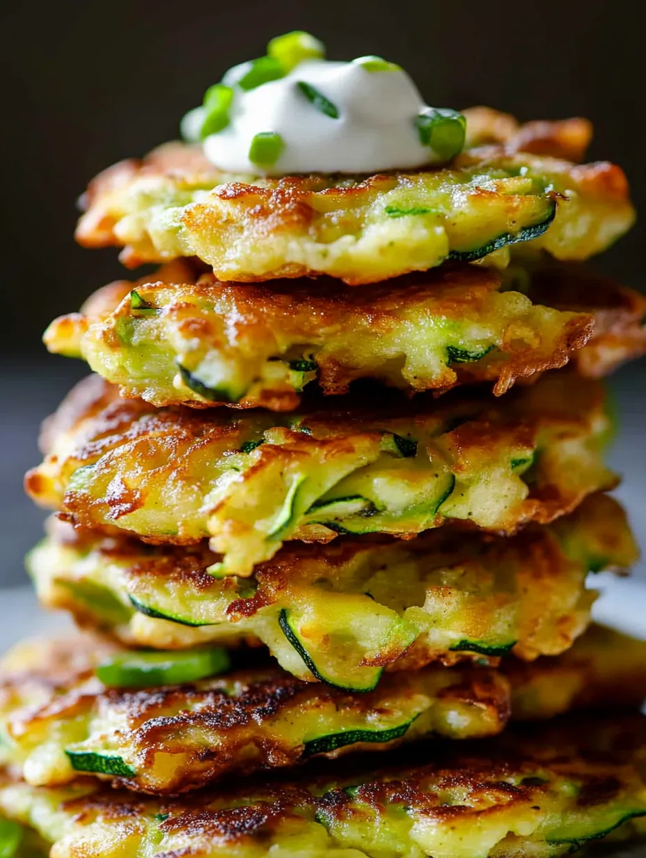 A stack of pancakes with white sauce on top.