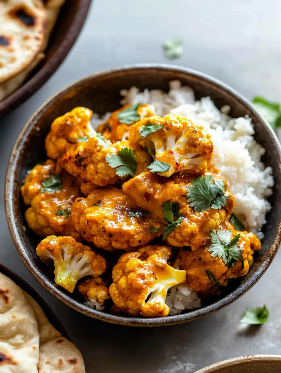 A bowl of food with cauliflower and rice.