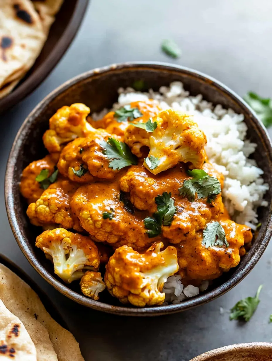 A bowl of food with rice and cauliflower.