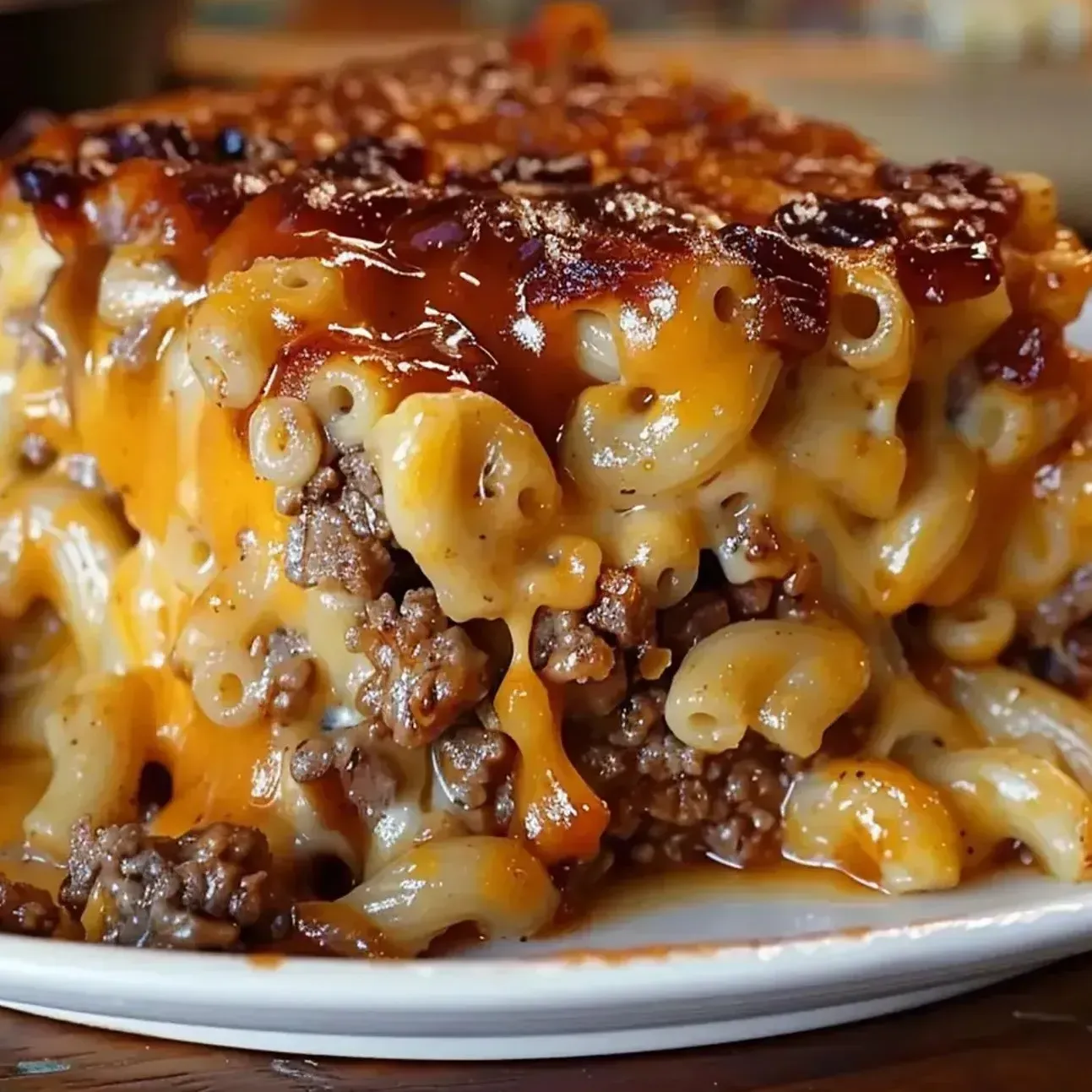 Mac and Cheese Meatloaf Casserole