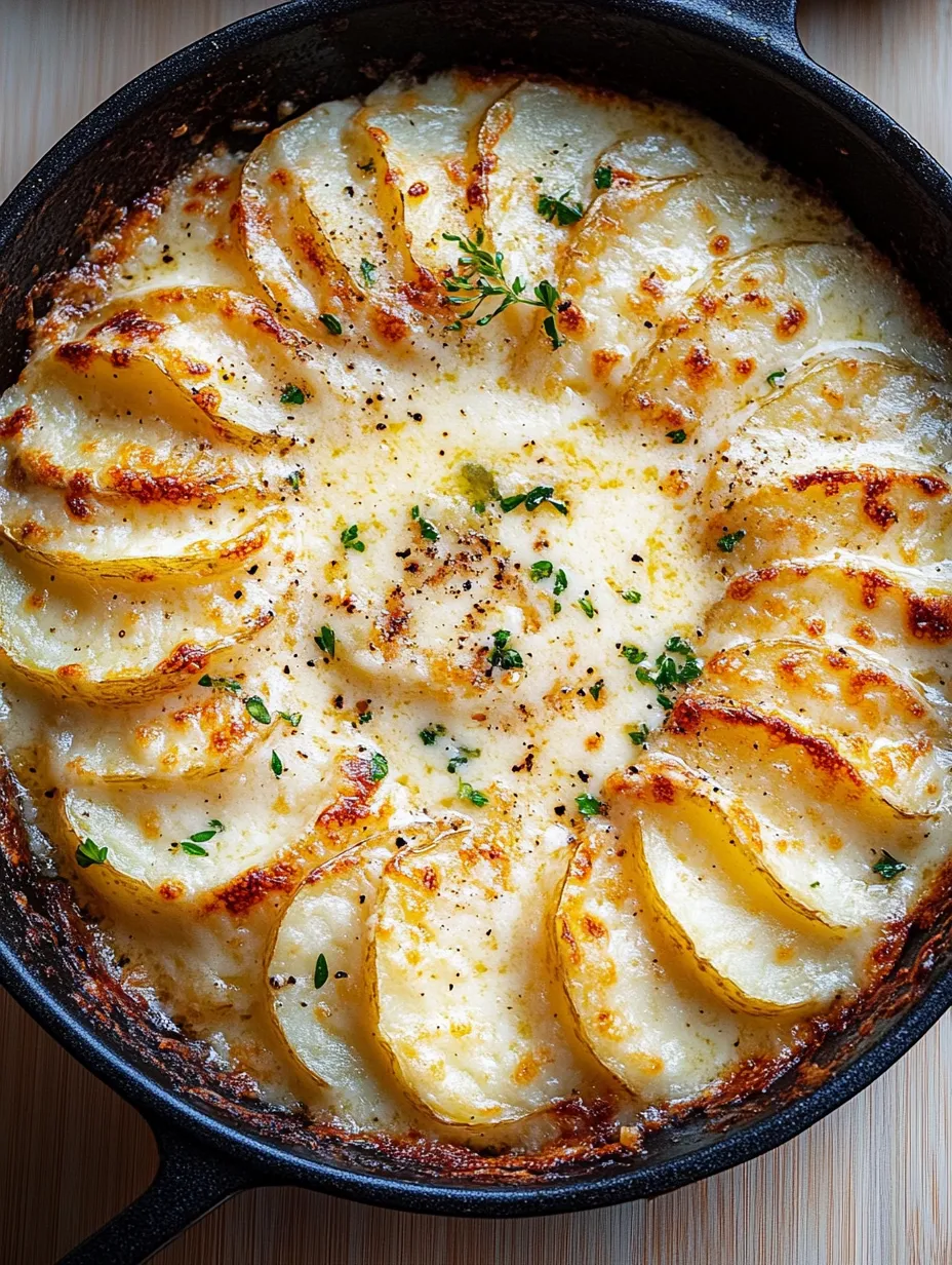 A bowl of food with a slice of potato in it.