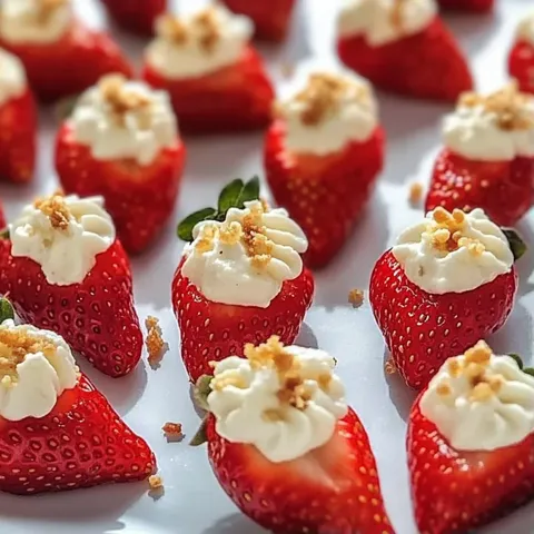 A plate of strawberries with whipped cream.