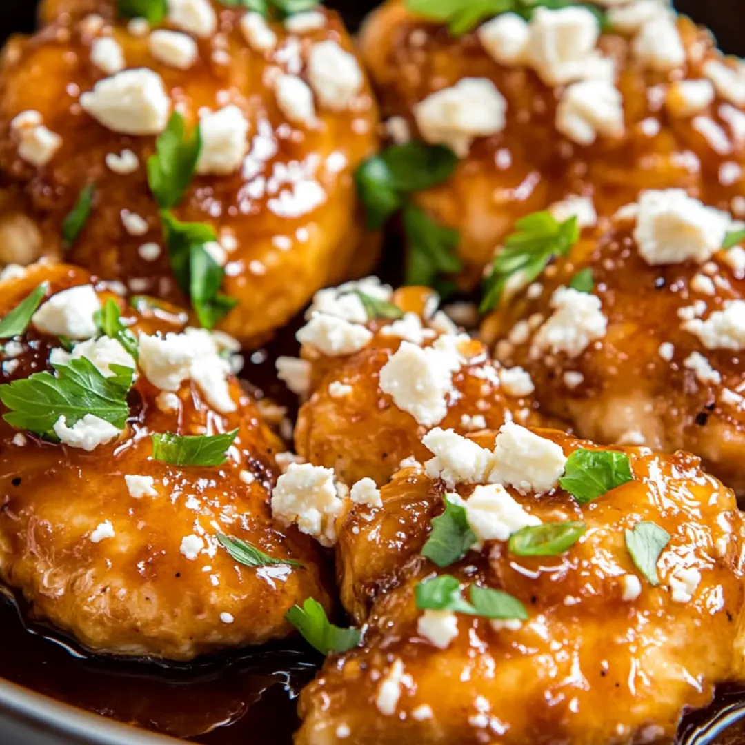 Chicken wings with cheese and sauce.
